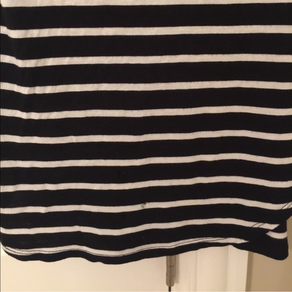Aritzia Valmere Black & White Striped T-Shirt - Picture 3 of 4